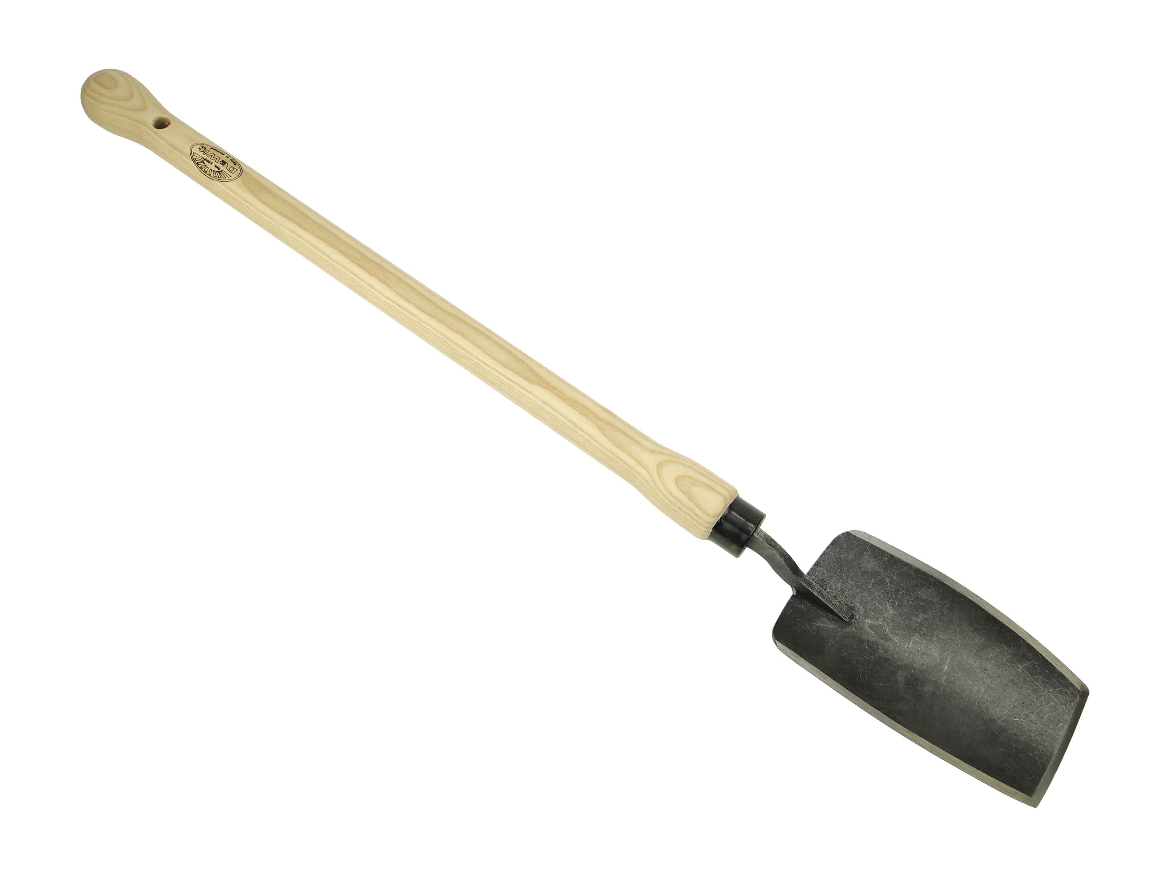 Flat nose trowel 'Welldone' with 48cm dropgrip handle